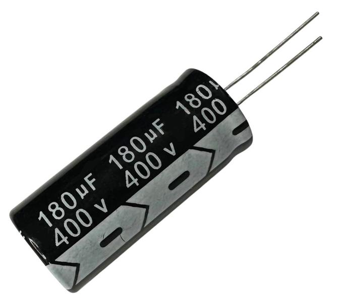 Imagem de 3 PÇS CAPACITOR ELETROLITICO 180X400V - 180UF X 400V - 105º GRAUS