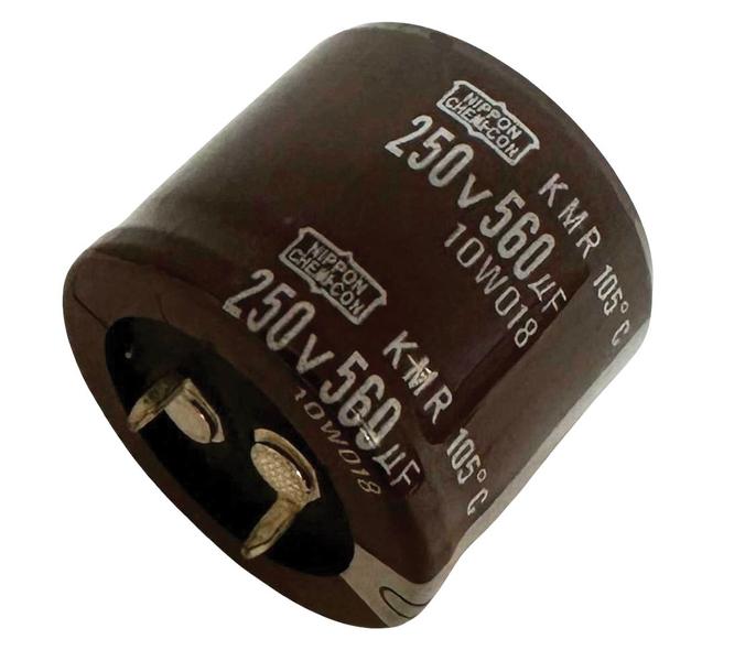 Imagem de 3 PÇS CAPACITOR ELETROLITICO 560X250V - 560UF X 250V - 105º