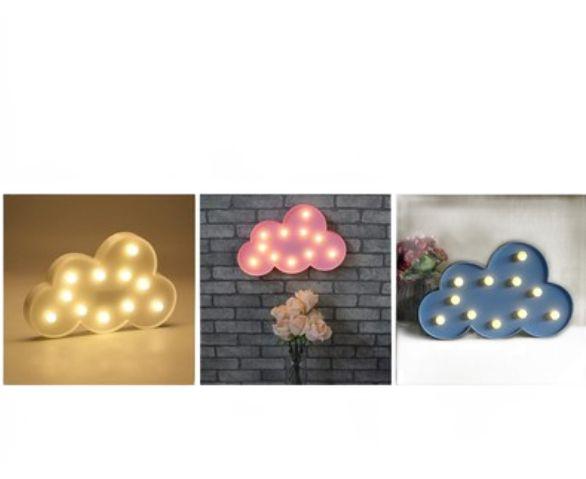 Imagem de 3 peças de luzes noturnas LED Lovely Cloud Kids Gift Toy Lig