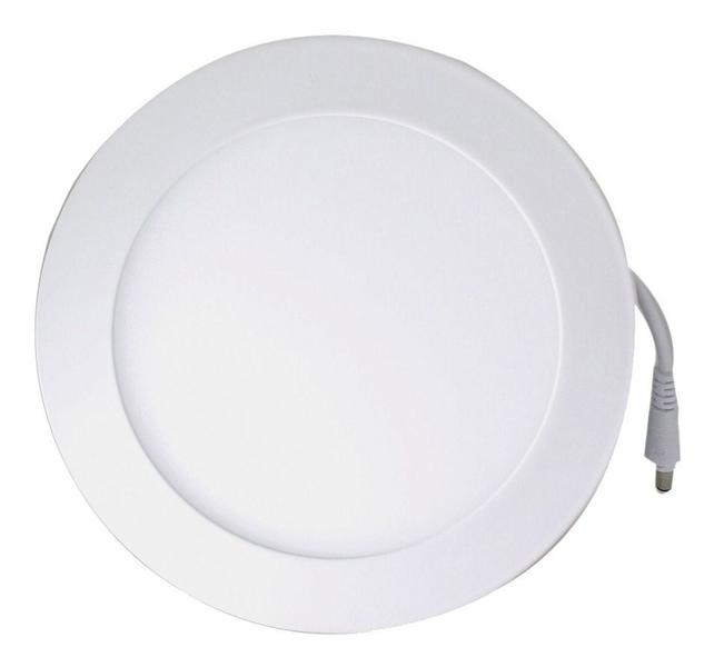 Imagem de 3 Plafon Led Redondo Embutir 18w Branco Quente 3000k Amarela