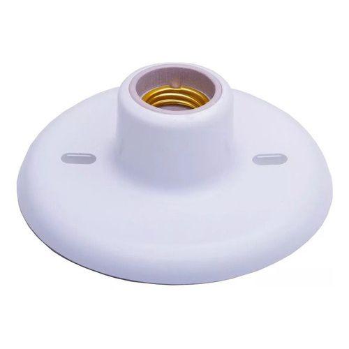 Imagem de 3 Plafons com Bocal de Porcelana Branco - FORTLED