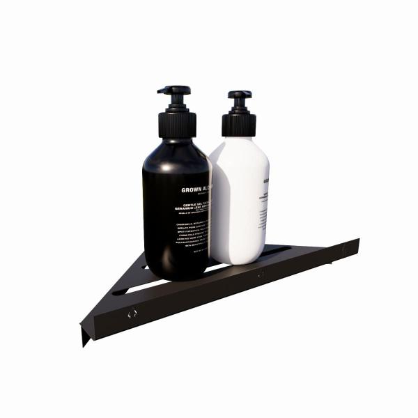 3 Porta Shampoo Sabonete Suporte Canto Parede Banheiro Preto - Belo Lar Imagem de 3 Porta Shampoo Sabonete Suporte Canto Parede Banheiro Preto