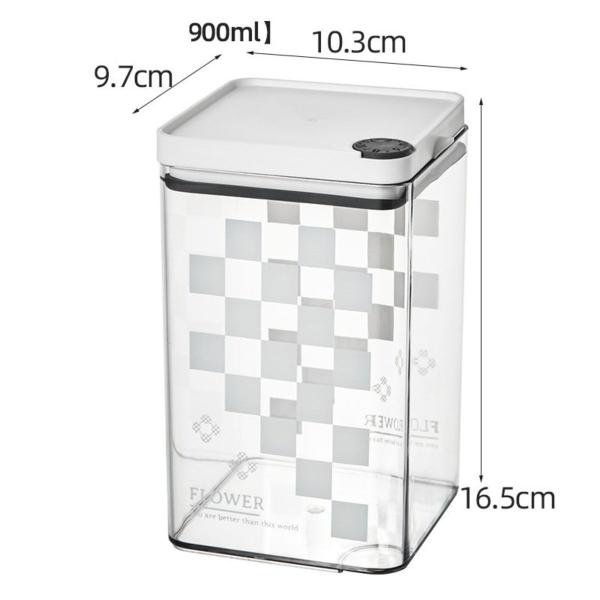 3 Potes Hermético 900ml Armazenar Grãos Conserva Alimentos - Top Rio Imagem de 3 Potes Hermético 900ml Armazenar Grãos Conserva Alimentos