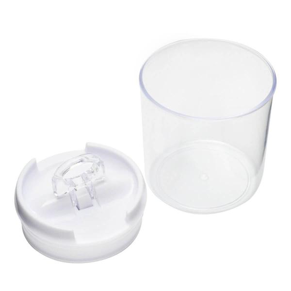 3 Potes Hermético Acrílico Tampa Com Trava Vedação 400Ml - Amigold Imagem de 3 Potes Hermético Acrílico Tampa Com Trava Vedação 400Ml