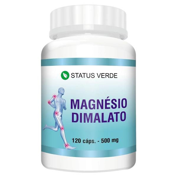 Imagem de 3 Potes Magnésio Dimalato 500mg 120 Cáps - Status Verde