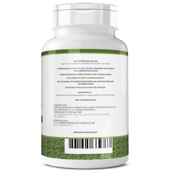 Imagem de 3 Potes Spirulina 500mg 120cps Prime Ervas