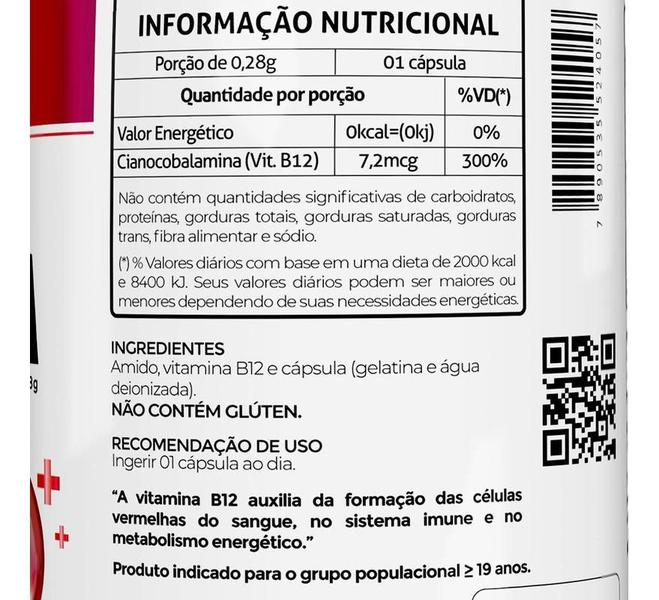 Imagem de 3 Potes Vitamina B12 7,2Mcg Com 60 Cápsulas Fitoprime