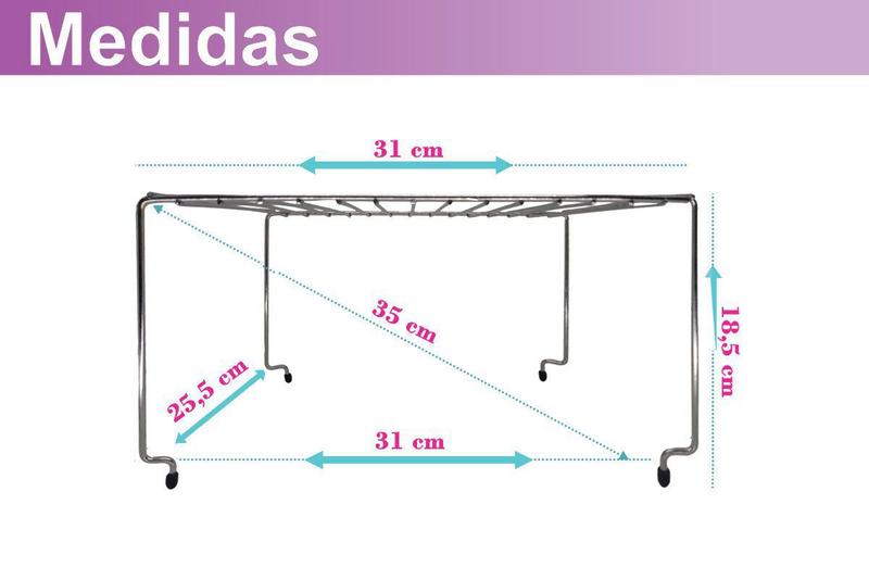 Imagem de 3 Prateleira Suporte Armário Cozinha Closet Aramado Cromado