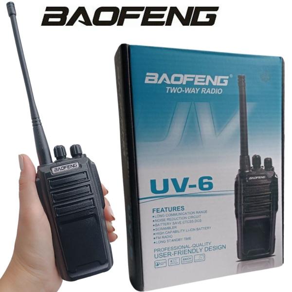 Imagem de 3 Rádio Comunicador Baofeng Uv6 Profissional Vhf Uhf 8w 