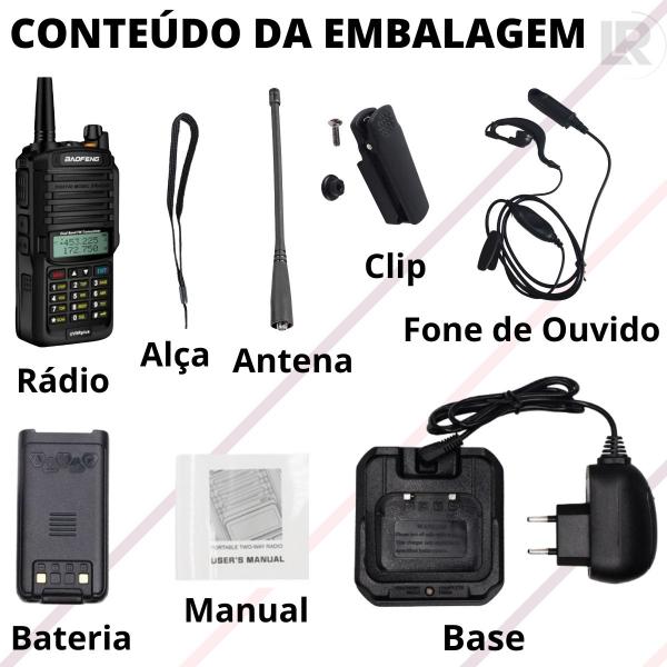 Imagem de 3 Rádio Comunicador Baofeng UV9R PLUS 10W IP67 A Prova D'água