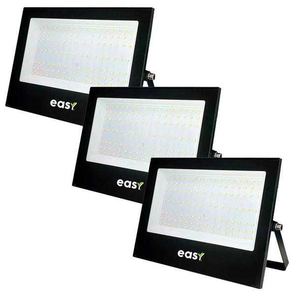 Imagem de 3 Refletor 200W Branco Frio 6500K Bivolt 127/220v Led Easy