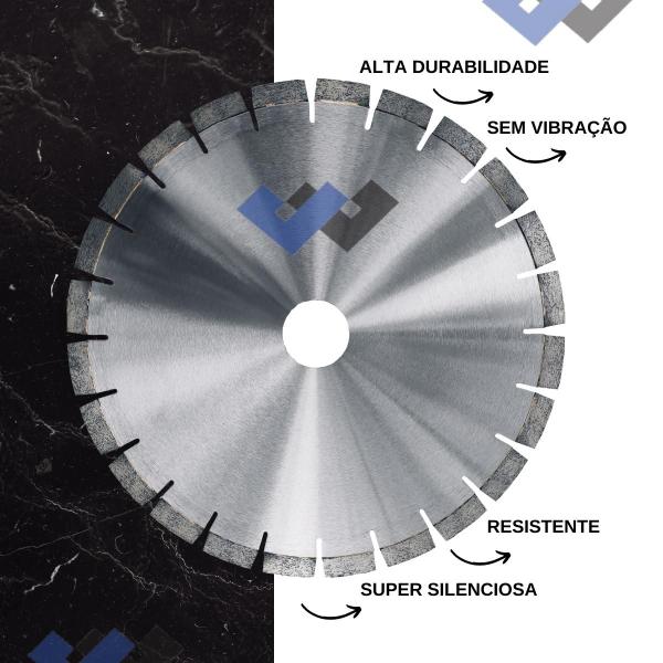 Imagem de 3 Serra Diamantada 350mm Mármore E Granito Chapa Silenciosa