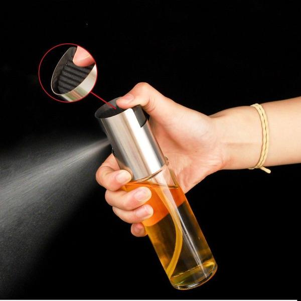 3 Spray Pulverizador Vidro Inox Borrifador Azeite Vinagreessenciais De Cozinha Promoções Imagem de 3 Spray Pulverizador Vidro Inox Borrifador Azeite Vinagreessenciais De Cozinha Promoções