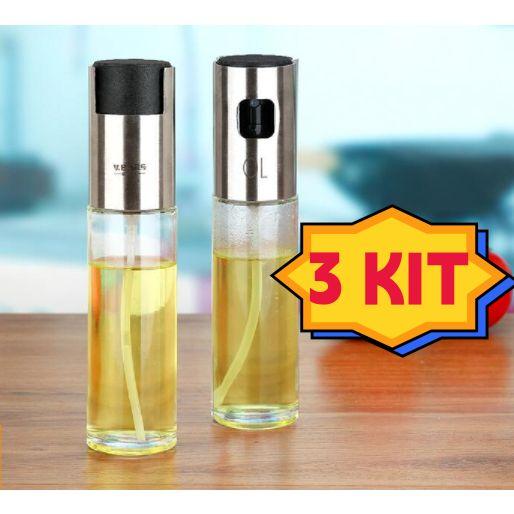 3 Spray Pulverizador Vidro Inox Borrifador Azeite Vinagreessenciais De Cozinha Promoções 3 Spray Pulverizador Vidro Inox Borrifador Azeite Vinagreessenciais De Cozinha Promoções