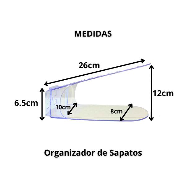 Imagem de 3 Suporte Organizador de tênis sandália sapato sapatilha salto rasteira closet sapateira armário