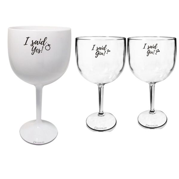 3 Taças Gin Despedida De Solteira - Krystalon Imagem de 3 Taças Gin Despedida De Solteira
