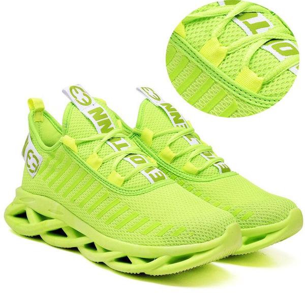 Imagem de 3 Tênis Masculino Esportivo Confortavel Braid Original Verde/Vermelho