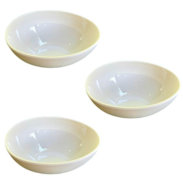 Imagem de 3 Tigela Oval Grande Caldos 18x15,5cm 900ml Melamina Premium