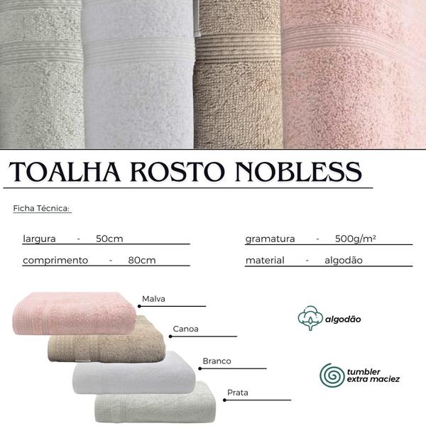 Imagem de 3 Toalhas de Rosto Macia - 500gm Fio Penteado