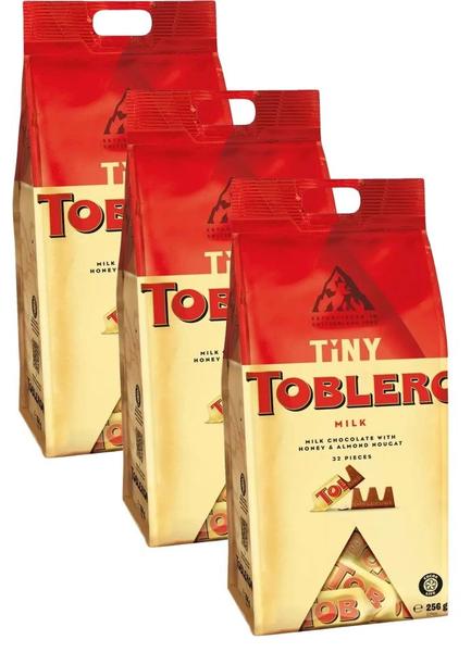 Imagem de 3 Toblerone Milk Chocolate Ao Leite Exclusivo 32 Peças 256g