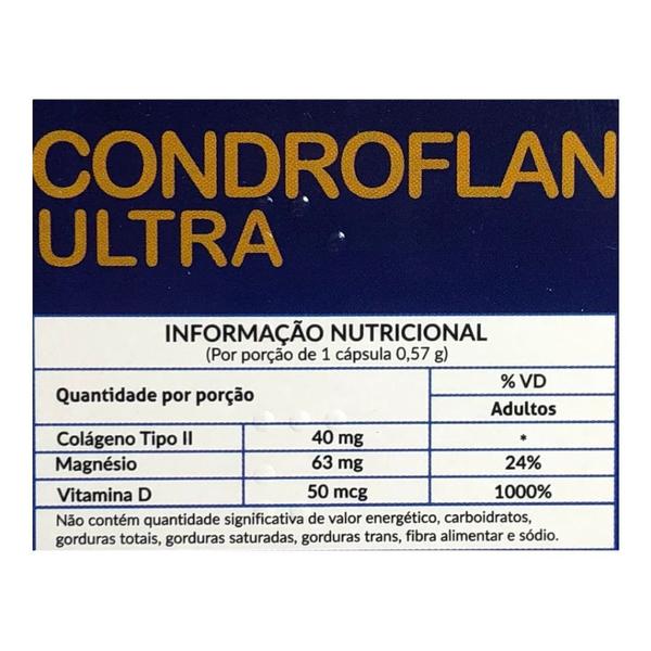 Imagem de 3 Un Condroflan Ultra Magnesio Colageno Tipo II 60 cápsulas