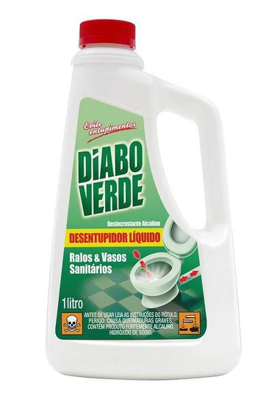 Imagem de 3 Un Desentupidor Líquido De Vasos Pias Ralos Diabo Verde