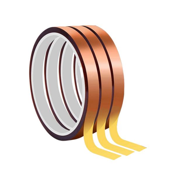 Imagem de 3 Unidades 5mm X 33mts Fita Térmica Sublimação  Tipo Kapton