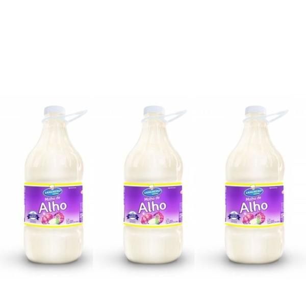 3 Unidades Molho de Alho para Saladas e Churrasco 9L - Lanchero Imagem de 3 Unidades Molho de Alho para Saladas e Churrasco 9L