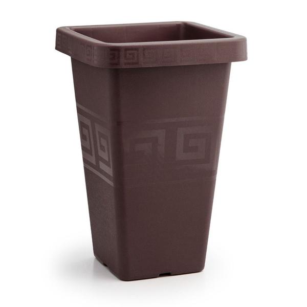 Imagem de 3 Unidades Vaso Decorativo Grego 13L Quadrado Coluna De Plástico Resistente Jardim