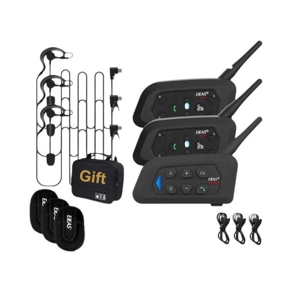3 Usuários Árbitro Interfone Fone De Ouvido EJEAS V4C plus V6C pro Bluetooth Interfone De ... 3 Usuários Árbitro Interfone Fone De Ouvido EJEAS V4C plus V6C pro Bluetooth Interfone De ...