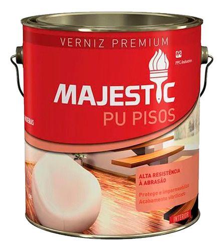 Imagem de 3 Verniz Pu Incolor Brilhante Majestic 3,6lt Assoalho Renner