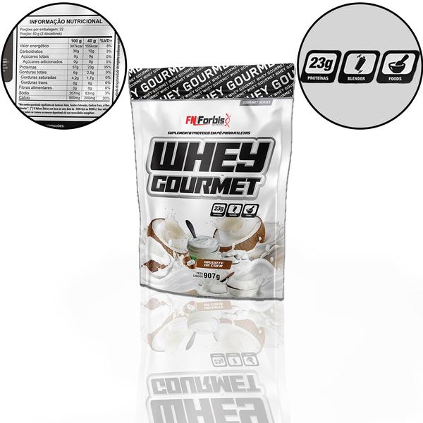 Imagem de  3 Whey Gourmet Fn Forbis 907g