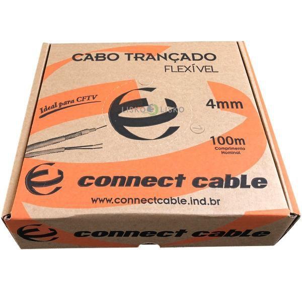 Imagem de 3 x Cabo Coaxial 4mm 80% Malha 100m Bipolar Câmera Segurança