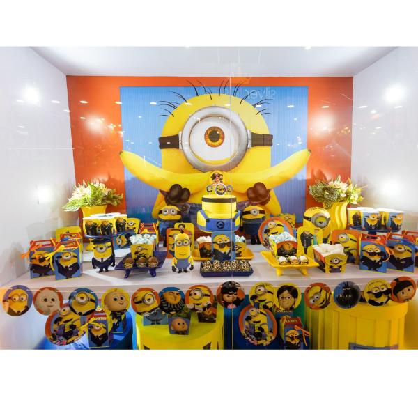 Imagem de 30 Adesivos Redondo Latinha Festa Minions Meu Malvado Favorito 4