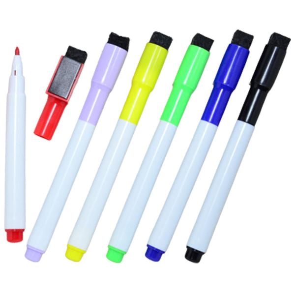 30 Canetas Coloridas para Quadro Branco com Apagador e Imã 13cm - Ideal Planners Imagem de 30 Canetas Coloridas para Quadro Branco com Apagador e Imã 13cm