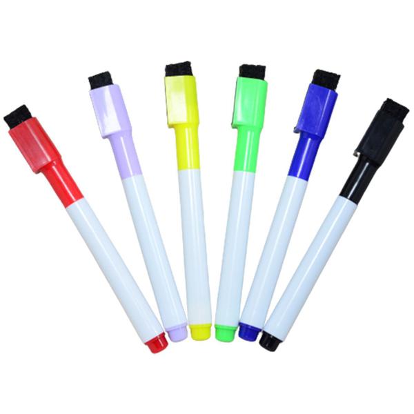 30 Canetas Coloridas para Quadro Branco com Apagador e Imã 13cm - Ideal Planners Imagem de 30 Canetas Coloridas para Quadro Branco com Apagador e Imã 13cm