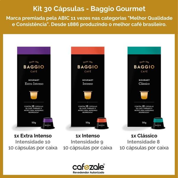 Imagem de 30 Cápsulas Para Cafeteira Nespresso  Baggio Café Gourmet  3 caixas