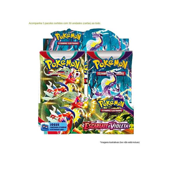 Imagem de 30 Figurinhas (Cartas) Pokémon Escarlete e Violeta Copag