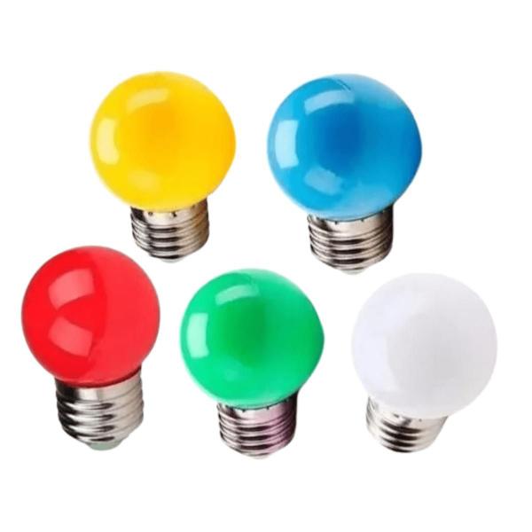 30 Lâmpada Led Modelo Bolinha Led 1w E27 - CTB Imagem de 30 Lâmpada Led Modelo Bolinha Led 1w E27