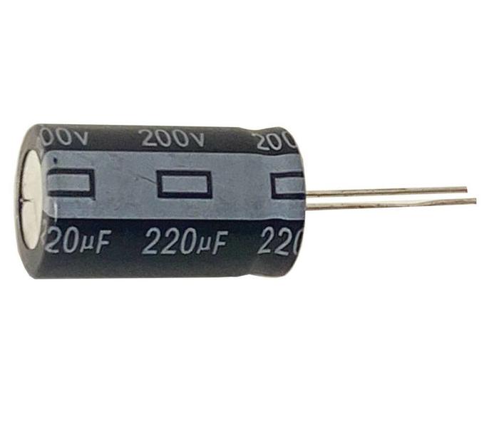 Imagem de 30 PÇS CAPACITOR ELETROLITICO 220X200V - 220UF X 200V - 105º