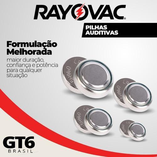 Imagem de 30 Pilha Auditiva Rayovac Tamanho 312 / P312 / Pr41