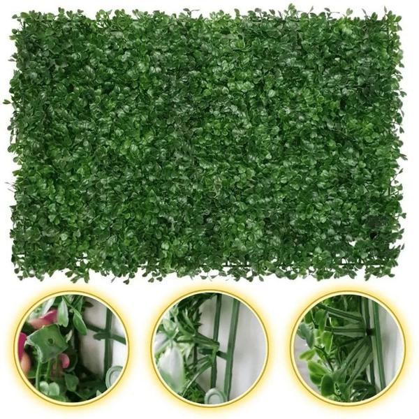 30 Placas Buchinho Artificial Painel Verde 60x40 Muro Inglês - Melhores Ofertas Imagem de 30 Placas Buchinho Artificial Painel Verde 60x40 Muro Inglês