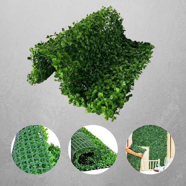 30 Placas Buchinho Artificial Painel Verde 60x40 Muro Inglês - Melhores Ofertas Imagem de 30 Placas Buchinho Artificial Painel Verde 60x40 Muro Inglês