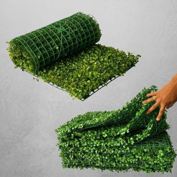 30 Placas Buchinho Artificial Painel Verde 60x40 Muro Inglês - Melhores Ofertas Imagem de 30 Placas Buchinho Artificial Painel Verde 60x40 Muro Inglês