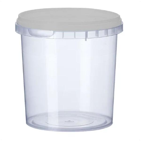 Imagem de 30 Potes Para Alimentos 500ML Transparente Com Tampa 11x9,5