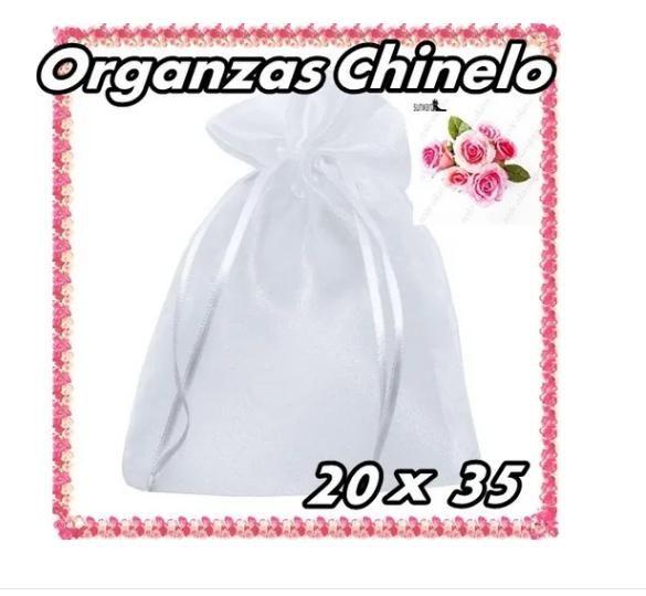 Imagem de 30 Sacos Organza Saquinho P/ Chinelo Medida 20x35cm