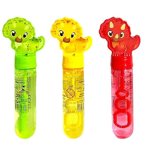 30 Tubos Bolhas de Sabão Dino Triceratops Sacola Surpresa Aniversário Infantil - Toy King Imagem de 30 Tubos Bolhas de Sabão Dino Triceratops Sacola Surpresa Aniversário Infantil