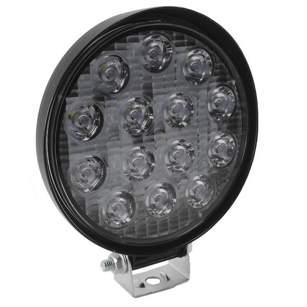 Imagem de 30 Un Farol Milha Redondo 14Led 42W 12/24V Caminhão Trator