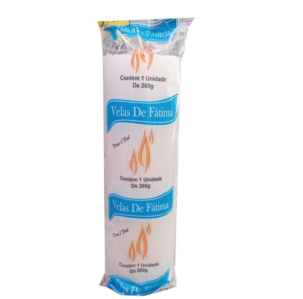 30 Velas 7 dias Branca 260g Parafina Pura - Velas de Fátima Imagem de 30 Velas 7 dias Branca 260g Parafina Pura