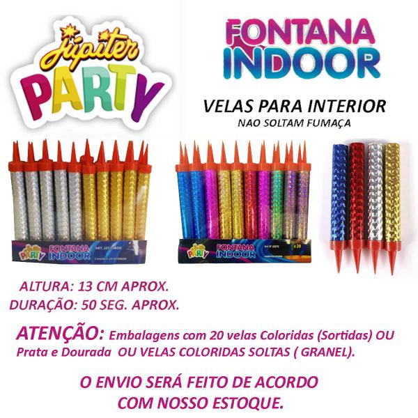 Imagem de 30 Velas Vulcao Cascata Indoor P/Garrafa Champanhe Bebidas Jupiter Fontana Aniversario Bolo Sem Fumaça Dourada Camarote